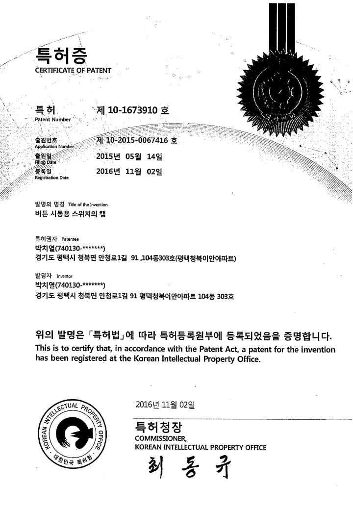 버튼시동 스위치